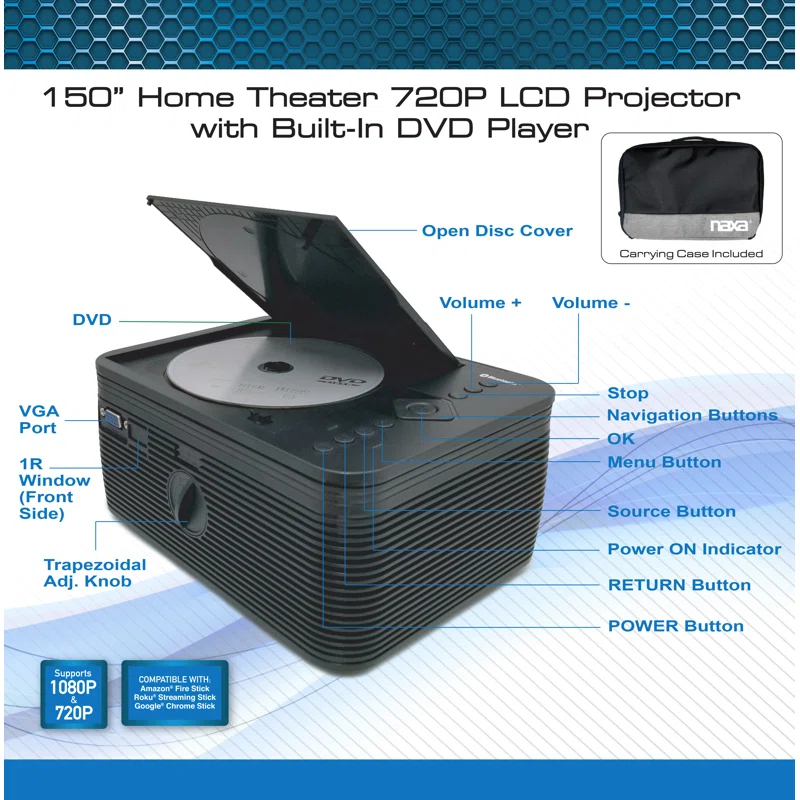 NAXA NAXA Home Theater Projector Projector