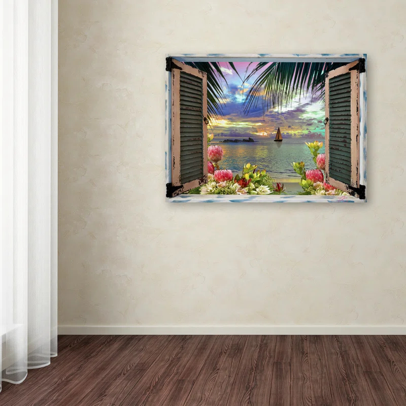 Bay Isle Home™ " Tropical Window To Paradise III " by Leo Kelly