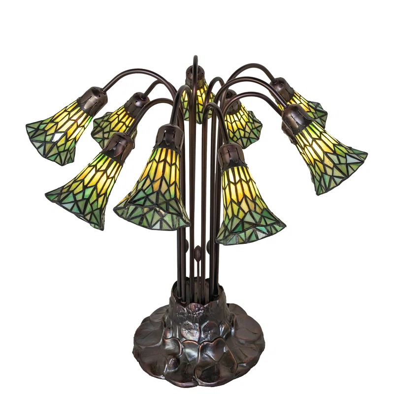 Meyda Lighting Pond Lily Metal Table Lamp