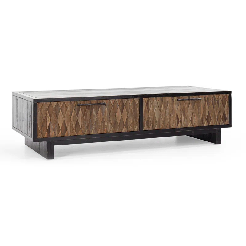 Classic Home Anton Reclaimed Wood Coffee Table with Drawers