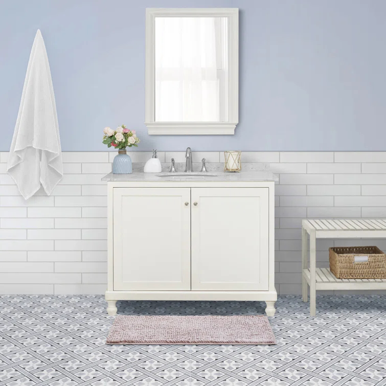 Laura Ashley Laura Ashley Butter Chenille Bath Rug