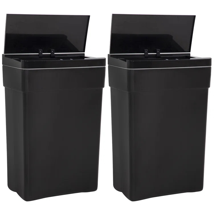 FDW Plastic Motion Sensor Kitchen Trash Can - 13 Gallons