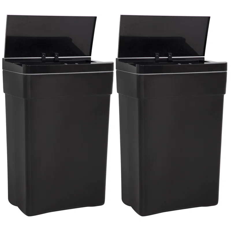FDW Plastic Motion Sensor Kitchen Trash Can - 13 Gallons
