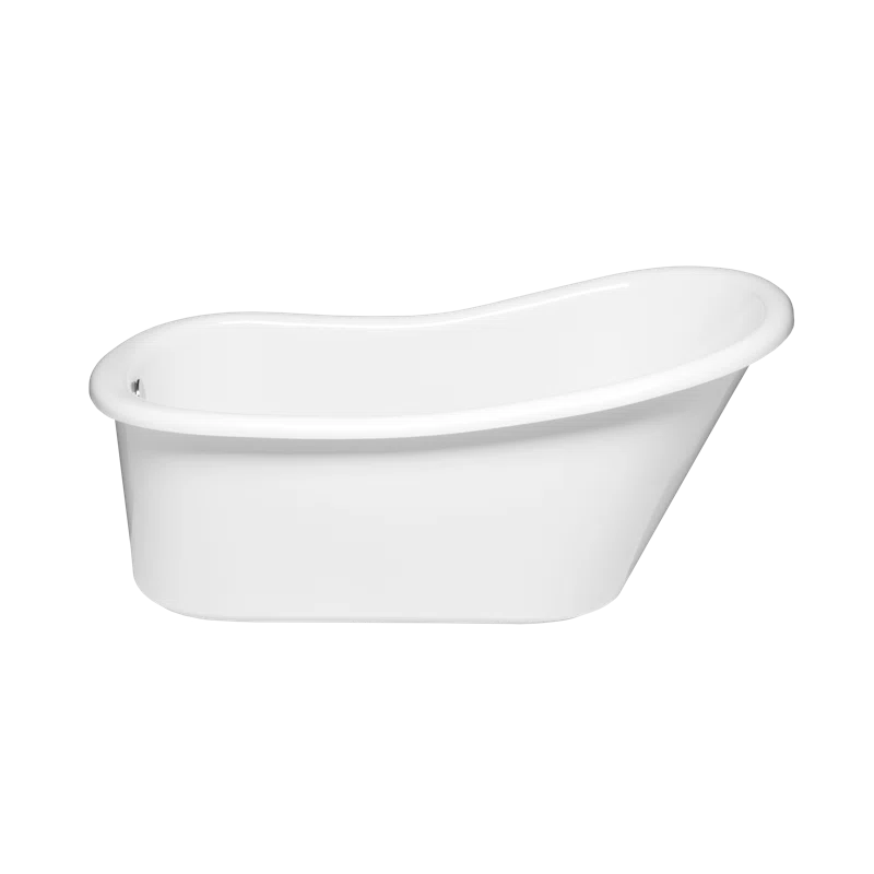 Malibu Home MHGL6029S01 Glass 60" x 29" Freestanding Soaking Acrylic Bathtub