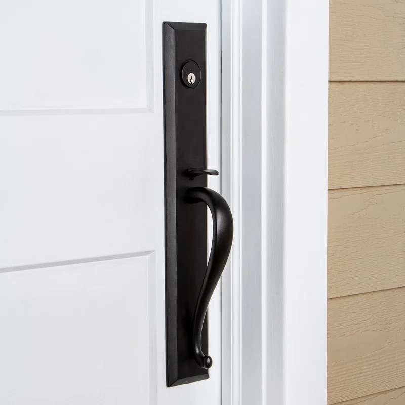 Ageless Iron 657796 Ageless Iron Handleset with Deadbolt and Aeg Door Knob and Loch Rosette