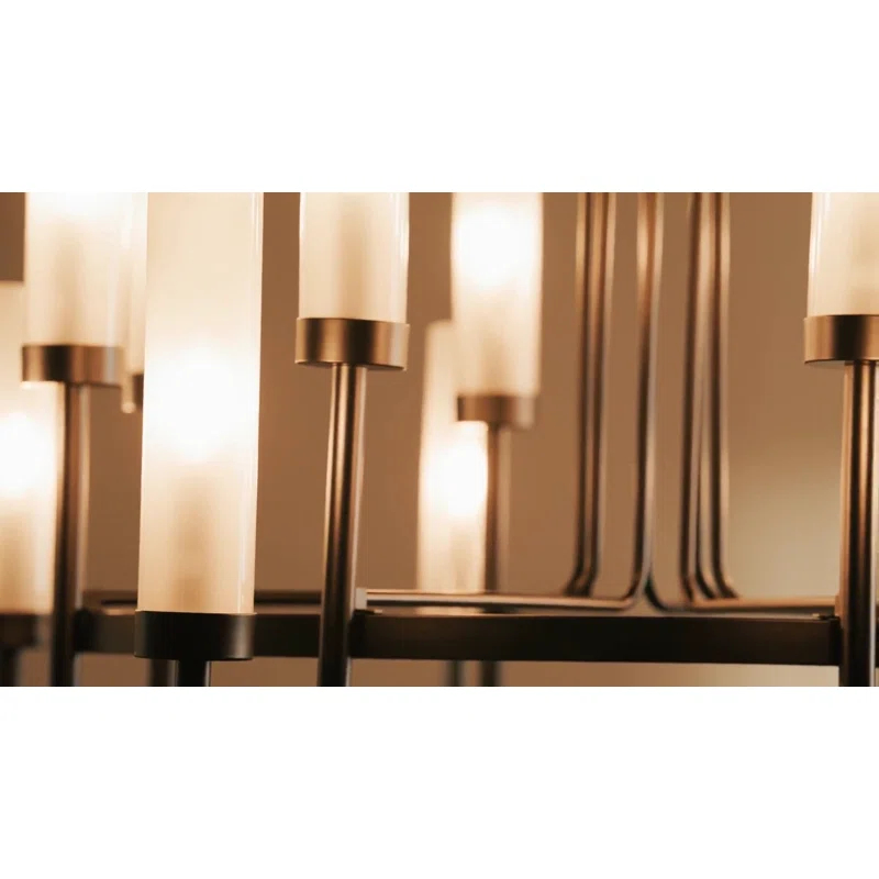 Justice Design Group Fusion - Harlow 1-Light Pendant - Seeded Glass Shade