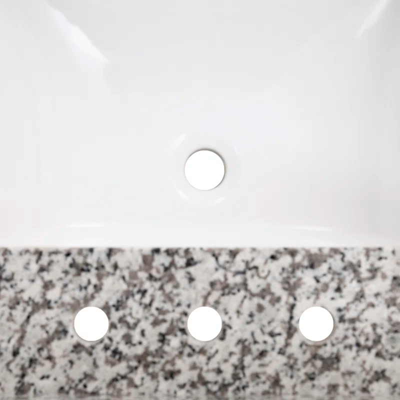 61 in. x 22 in. D Bathroom Vanity Top with Double Sinks