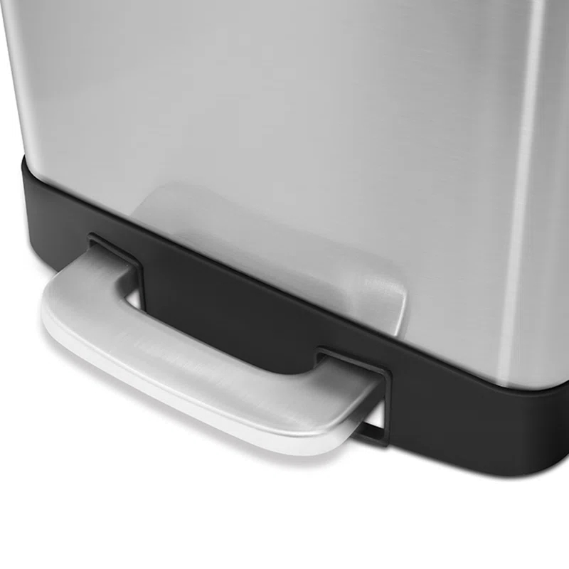 Steel Step On Trash Can - 10.6 Gallons