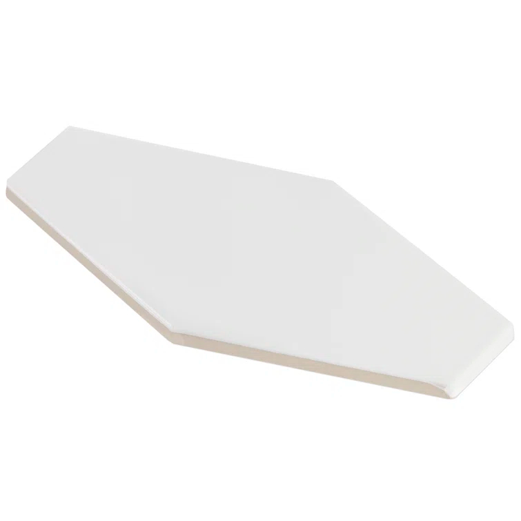 Bond Tile Midland Hexagon 4" x 8" Ceramic Subway Wall Tile (5.38 sq. ft. / box)