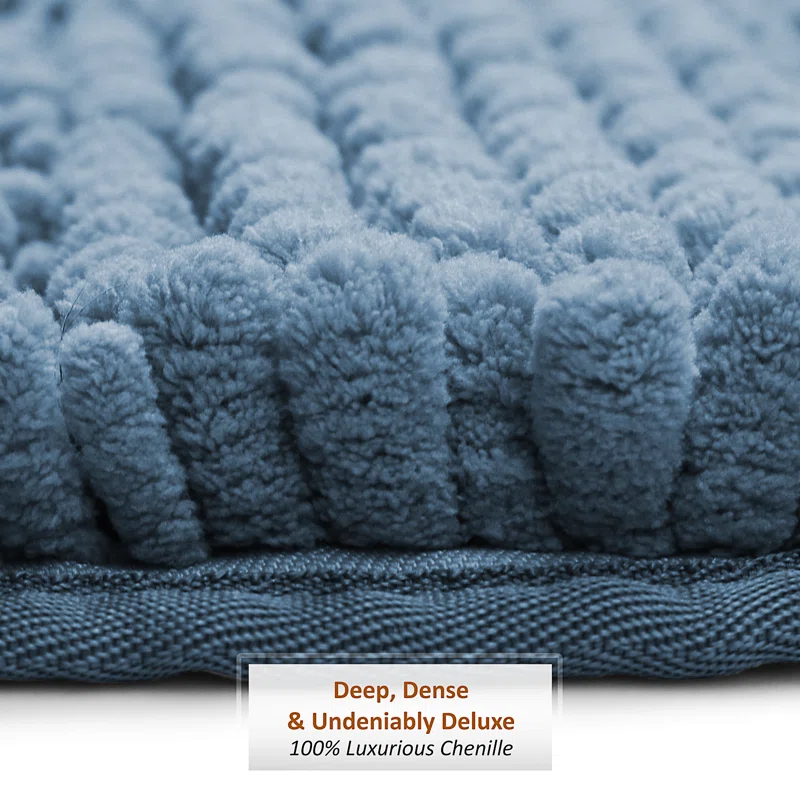 Clara Clark Clara Clark Chenille Extra Soft And Absorbent Bath Mat.