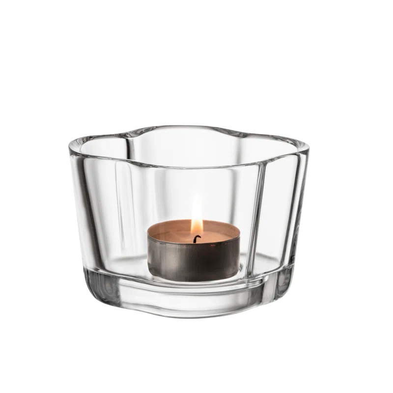 Aalto 2.25" Glass Tabletop Tealight Holder