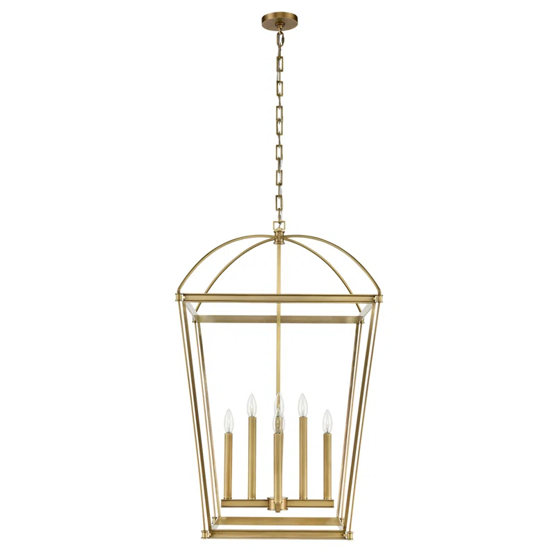 Alora Lighting Manor 8 - Light Lantern Square / Rectangle Chandelier