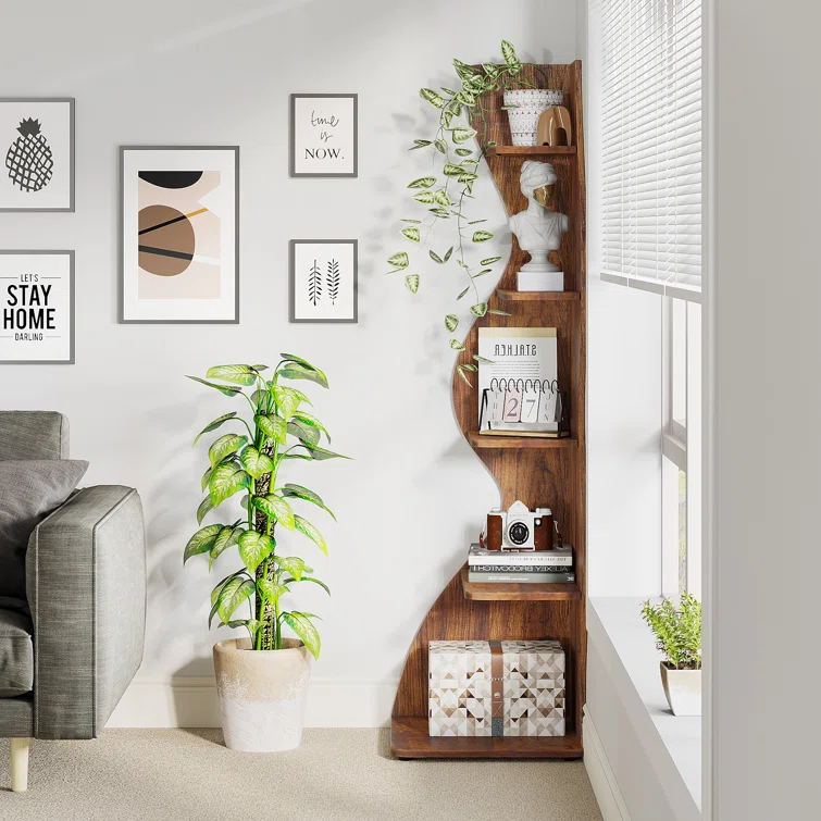 Millwood Pines Arhab Corner Bookcase