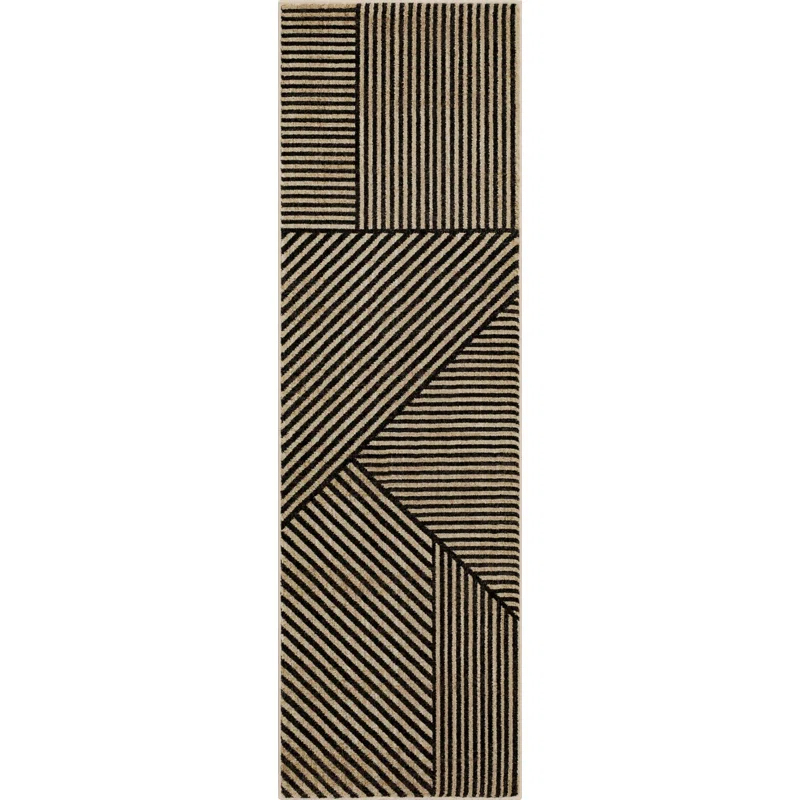Bobby Berk Home Linea Geometric Striped Woven Polyester Area Rug