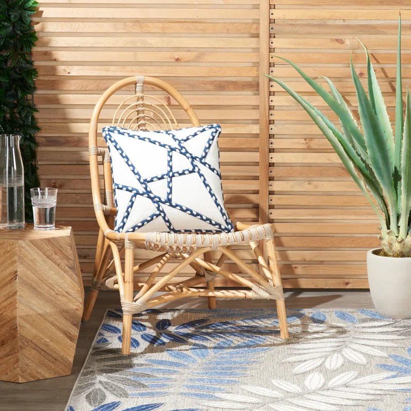 Mina Victory Geometric Indoor/Outdoor Throw Pillow