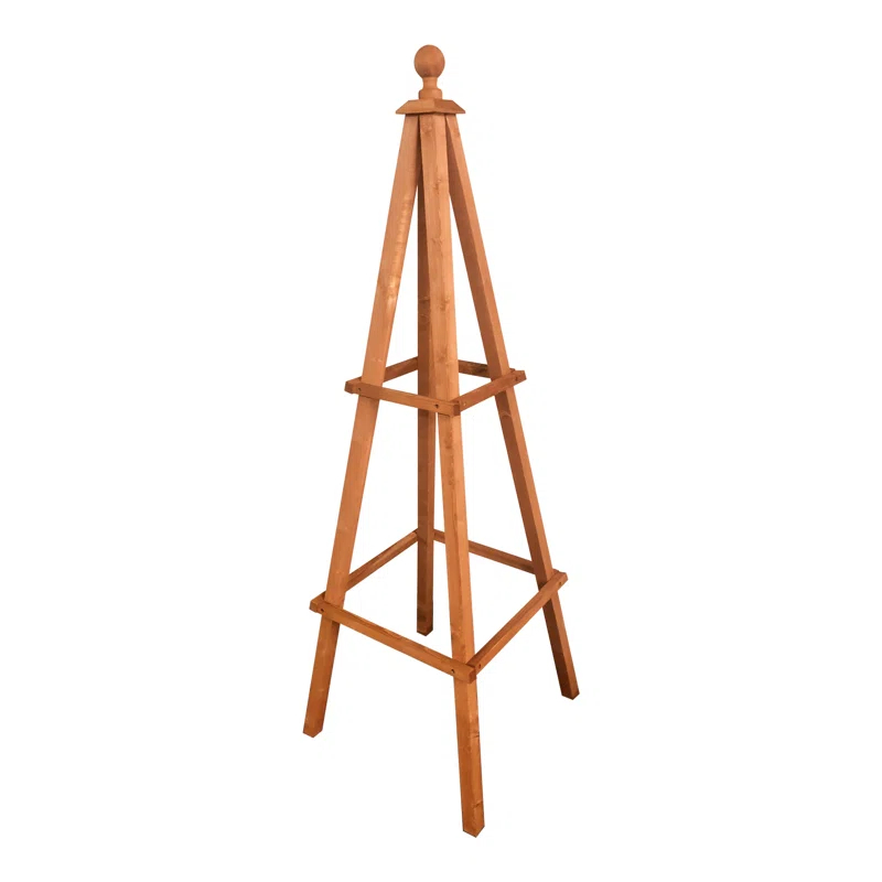 53'' H x 18'' W Wood Obelisk Trellis