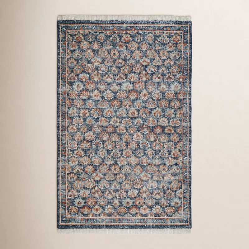 Birch Lane™ Hand Knotted Wool Floral Rug