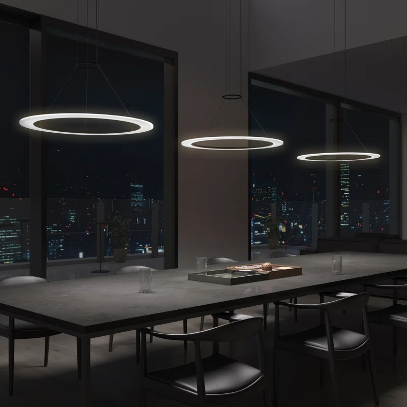 Arctic Rings 1 - Light LED Unique/Statement Pendant