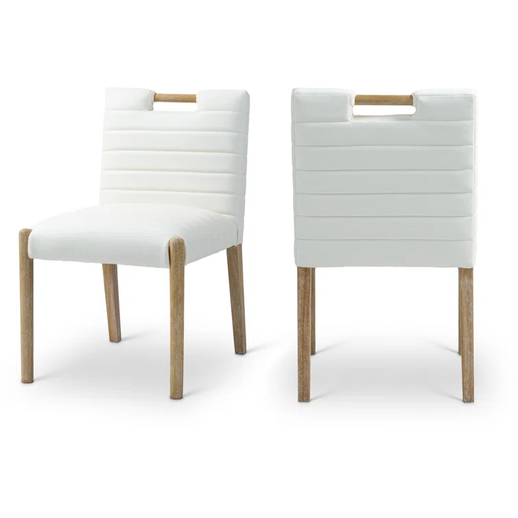 Latitude Run® Jaynia Vegan Leather Dining Side Chair (Set of 2)