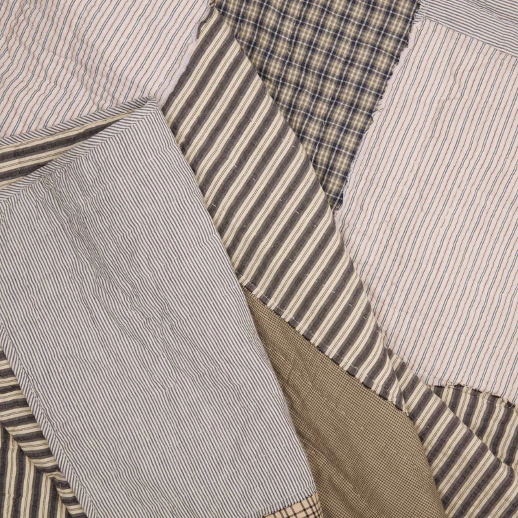 VHC Brands Ashmont Farmhouse / Country Cotton Patchwork Quilt
