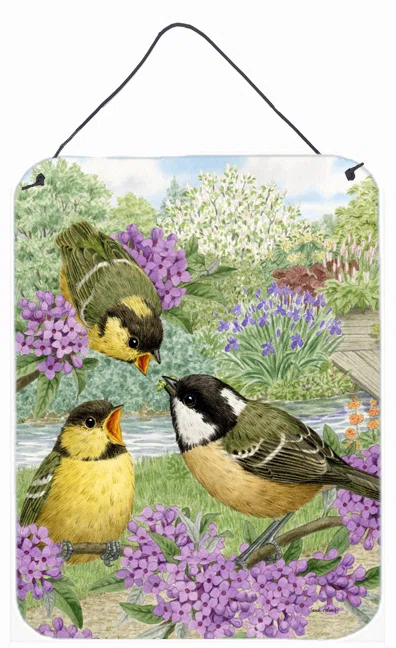 Caroline's Treasures Coal Birds by Sarah Adams Painting Print Plaque