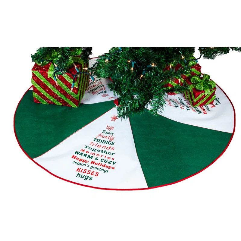 The Holiday Aisle Greeting Tree Skirt