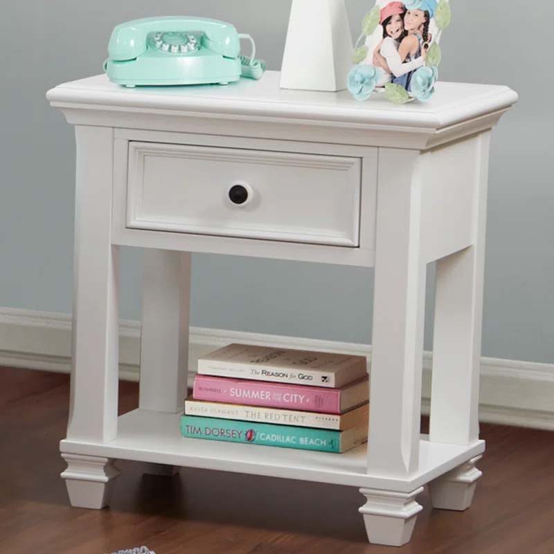 Baby Cache Glendale 1 Drawer Solid Wood Nightstand