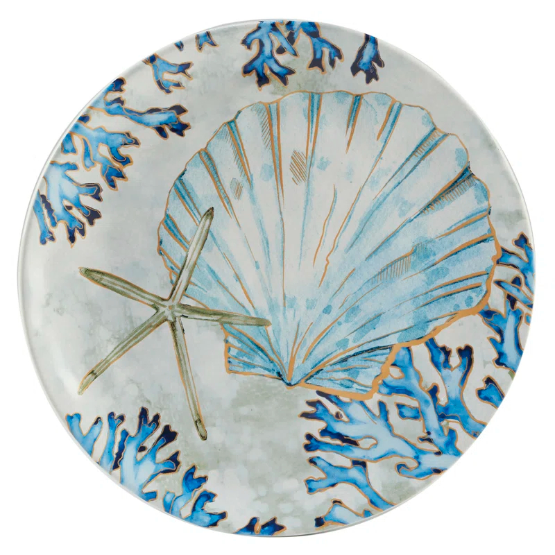 Certified International Certified International Playa Shells Set Of 4 Salad Plate