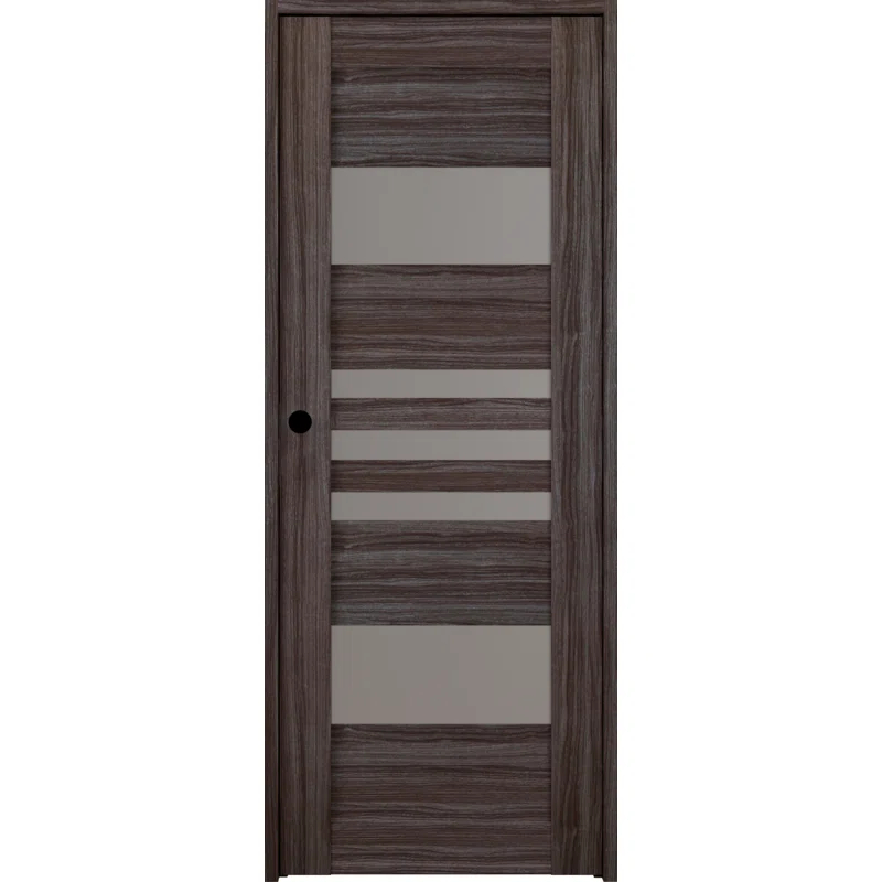 Belldinni Leti DIY-FRIENDLY Paneled Manufactured Wood and Glass Prefinished Standard Door
