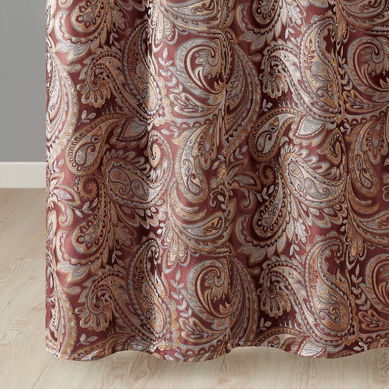 Madison Park Aubrey Paisley Jacquard Shower Curtain