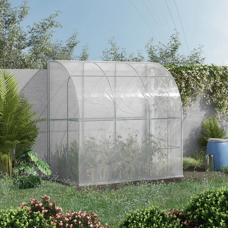 Outsunny 84" W x 84" D Lean-To Greenhouse