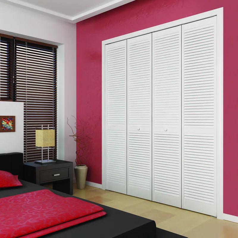 Kimberly Bay Bi-fold Traditional Louver-Louver Unfinished 80 x 28