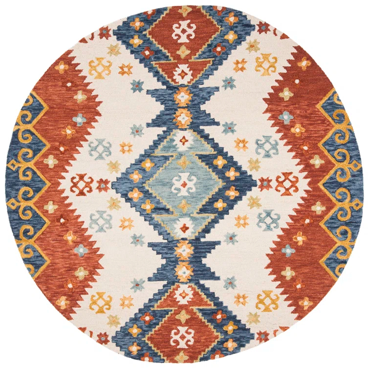 Union Rustic Deyoung Hand Tufted 0.8 Wool, 0.1 Cotton, 0.1 Latex Southwestern Rug