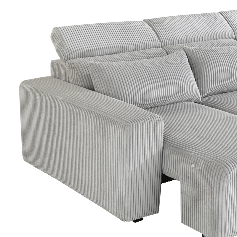 Global Furniture USA 3 - Piece Upholstered Power Reclining Sectional