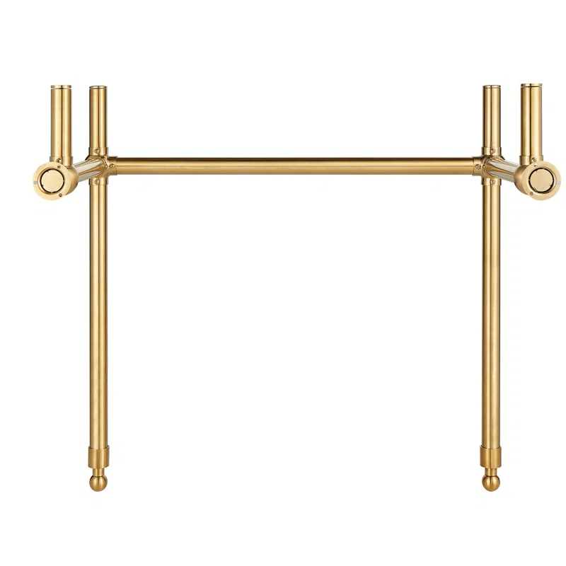 ANZZI ANZZI Verona Series 34.5 In Rust-Resistant Stainless Steel Bathroom Console Sink Base