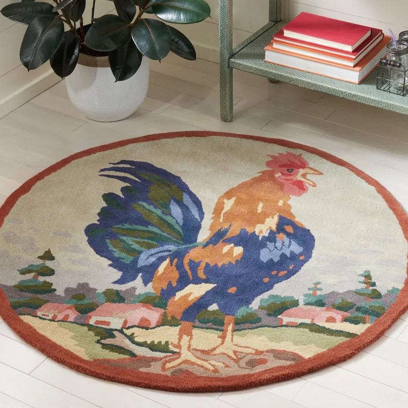 Safavieh Novelty Hand Tufted Wool Animal Print Rug
