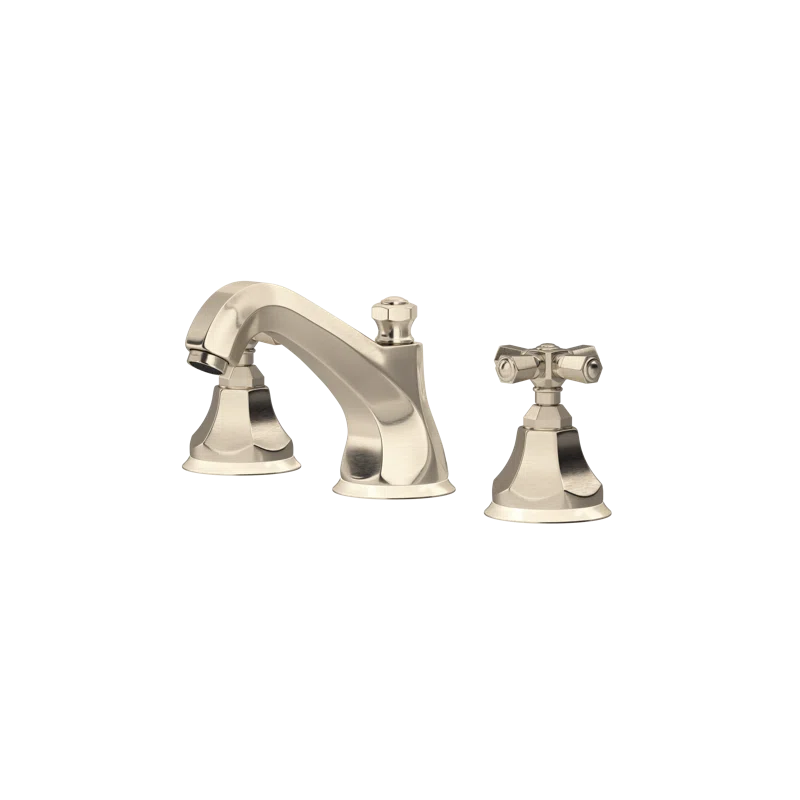 Rohl A1908XMSTN-2 Palladian Widespread Lavatory Faucet With Low Spout