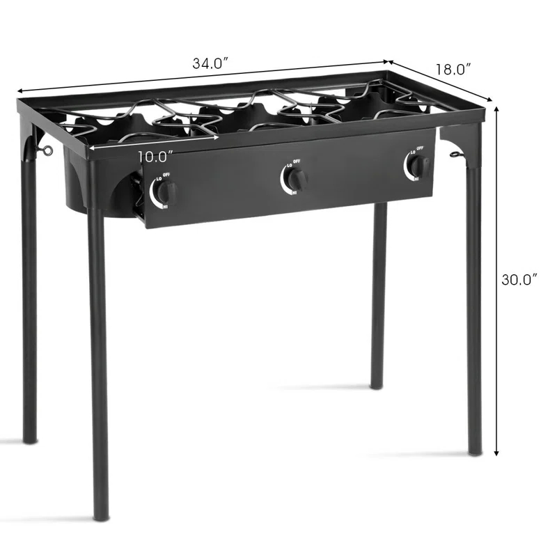 Costway Costway 3 - Burner Propane Outdoor Stove