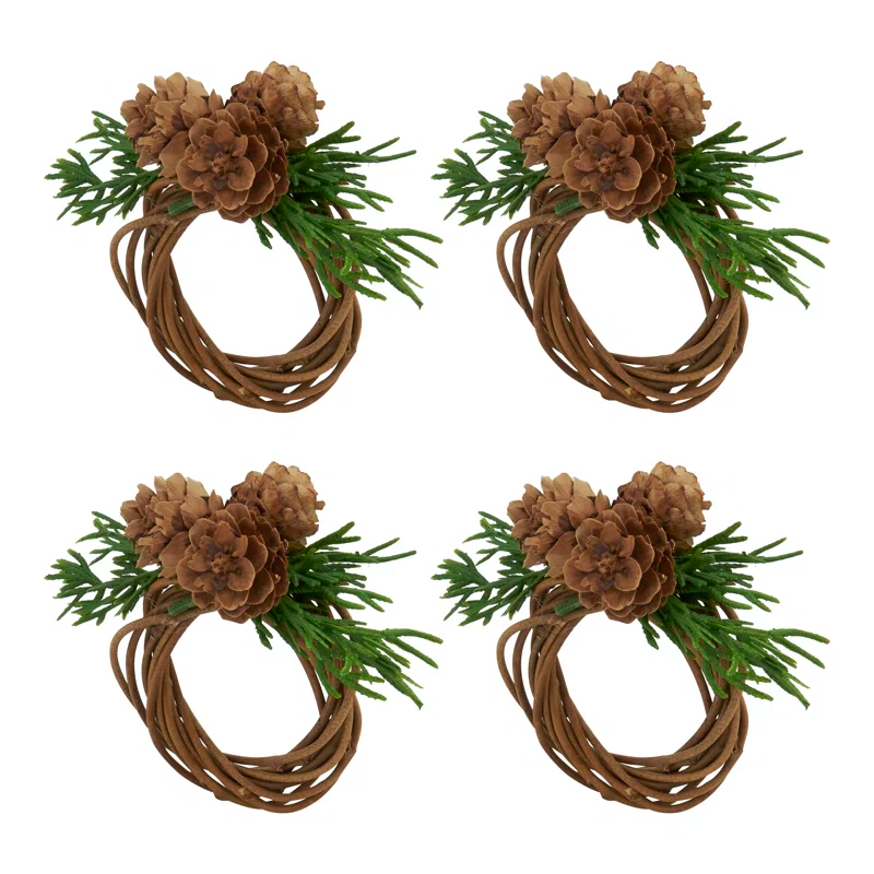 Saro Napkin Ring Collection Napkin Ring (Set of 4)