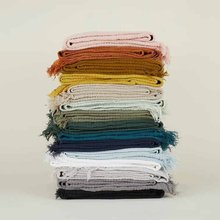 Simple Knitted Throw Blanket