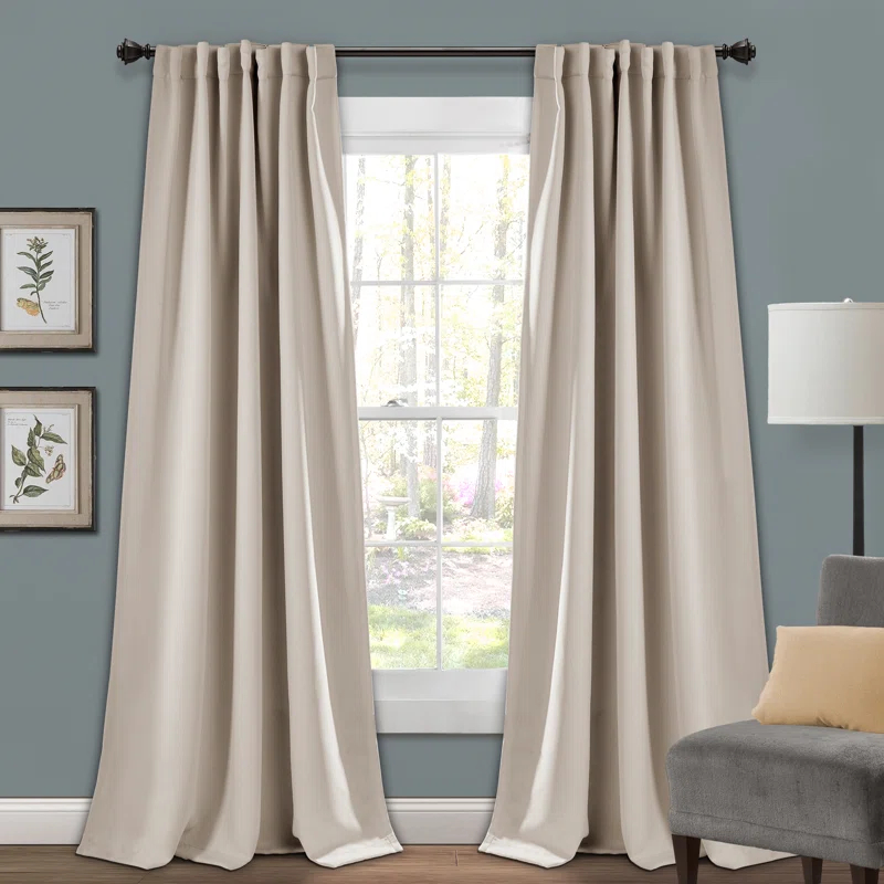 Lush Decor Lush Decor Insulated Back Tab Blackout Polyester Blackout Curtain Pair (Set of 2)