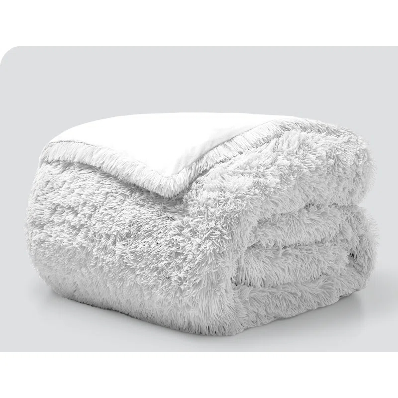 Shaggy Fleece Plush Duvet Cover