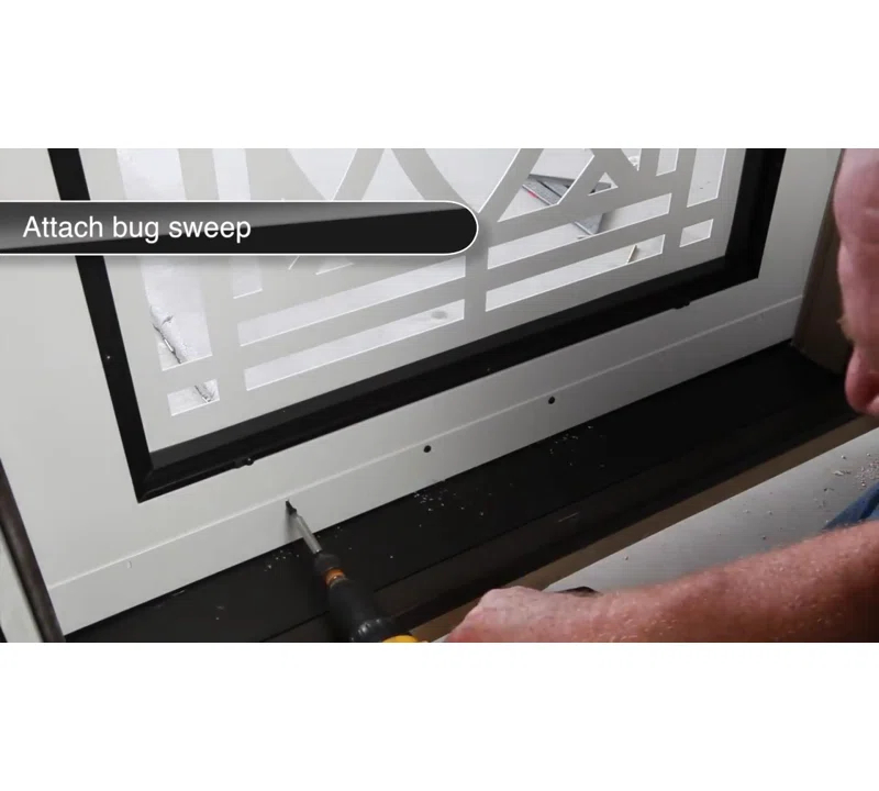 80'' Glass Aluminum Screen Doors