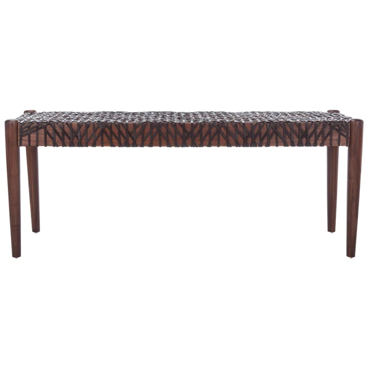 Kazbah 47" Genuine Leather Bench