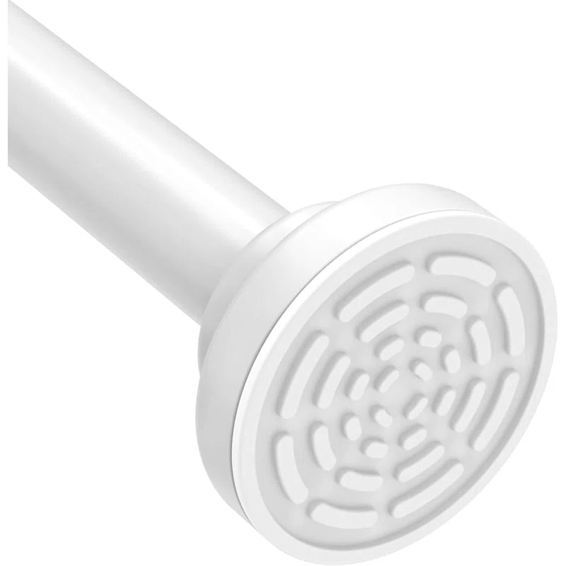 JDLiving Maxda Premium 43"- 72" Adjustable Rustproof Straight Tension Shower Curtain Rod- No Drill