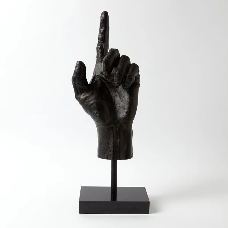 Global Views Hand Sculpture-Upward Hand