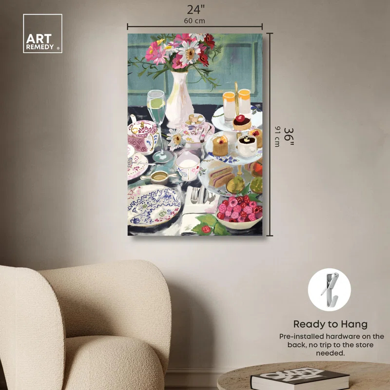 Art Remedy Help Yourself Dessert Canvas Modern Kitchen Print by Art Remedy