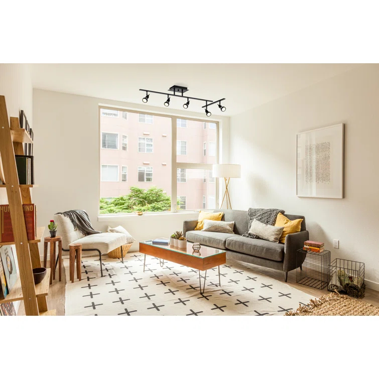 Access Lighting 51.5'' 5 -Light Swing Arm Track Track Kit with Dimmable