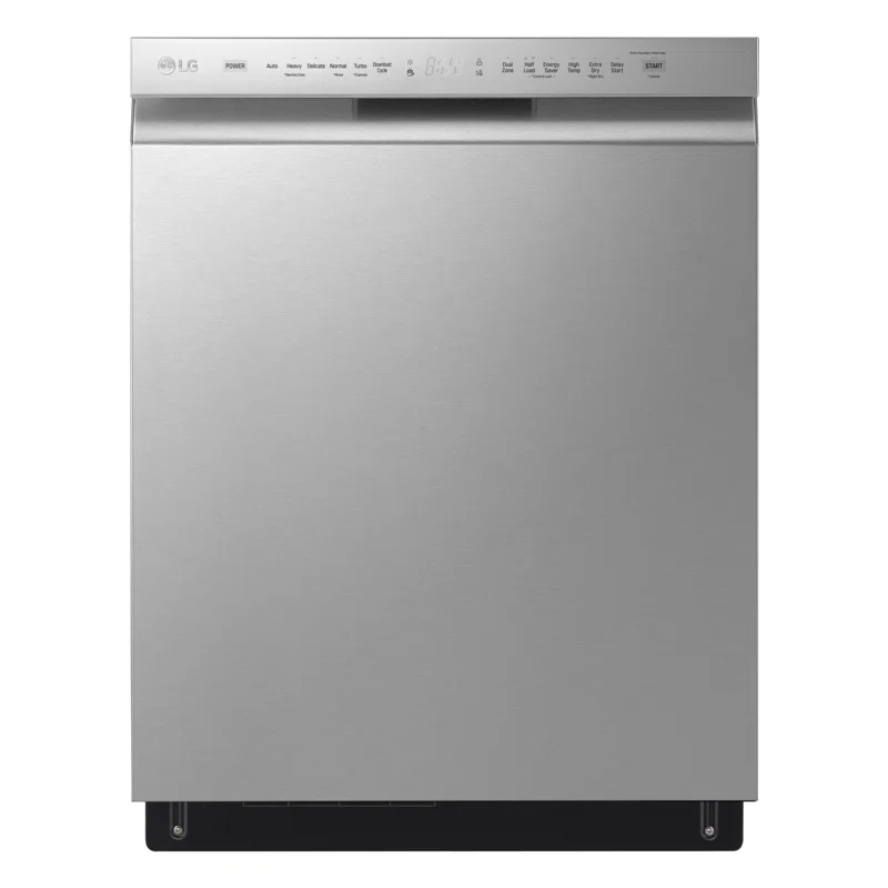 LG LG 24 in. PrintProof Stainless Steel Front Control Dishwasher with QuadWash, 3rd Rack & Dynamic Dry, 48 dBA LDFN4542S