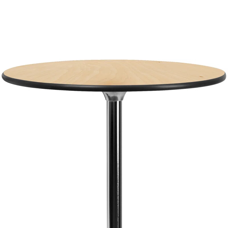 Flash Furniture Marrel Round Wood Cocktail Table with Columns by Flash Furniture